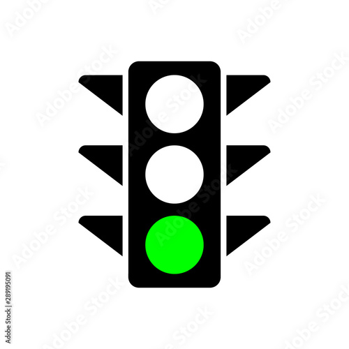 Traffic light symbol icon vectul illustration