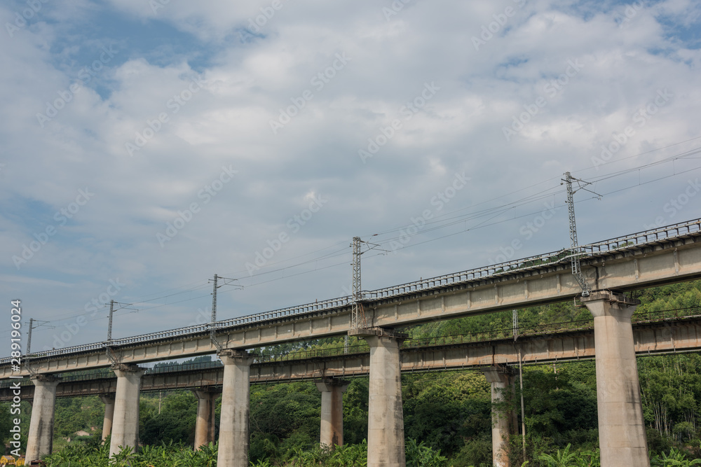 2 railway concrete electrified viaducts in the wild 2 railway concrete electrified viaducts in the wild