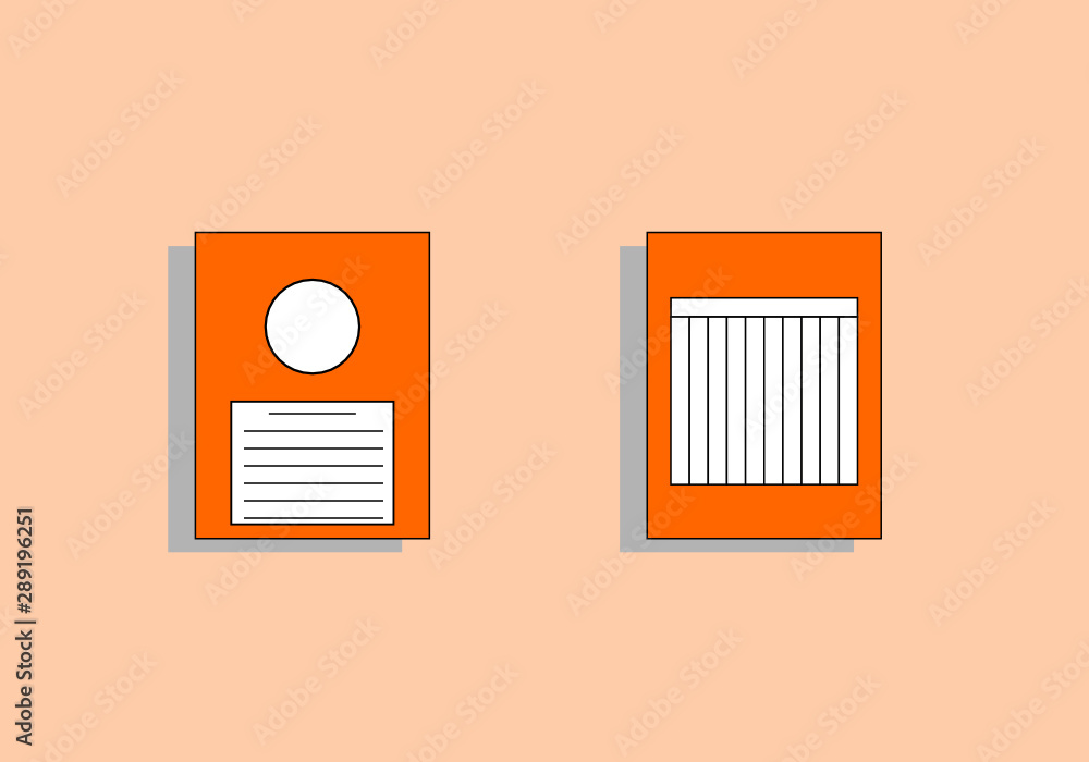 abtract orange Book cover on pink background abtract orange Book cover on pink background