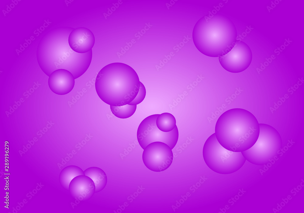 abstract background with bubblesMolecules