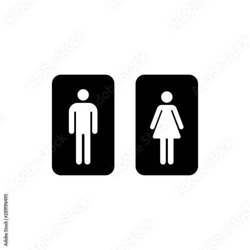 Toilet Men And Women symbol icon vector EPS 10 illustration