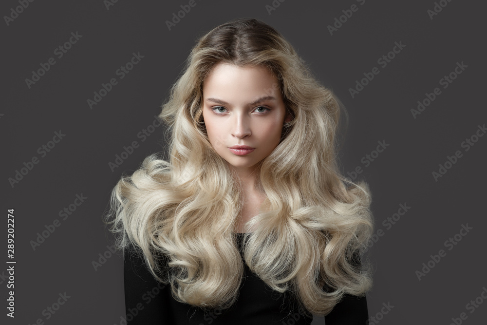Beautiful young woman. Gorgeous blonde hair. Beautiful young woman. Gorgeous blonde hair.