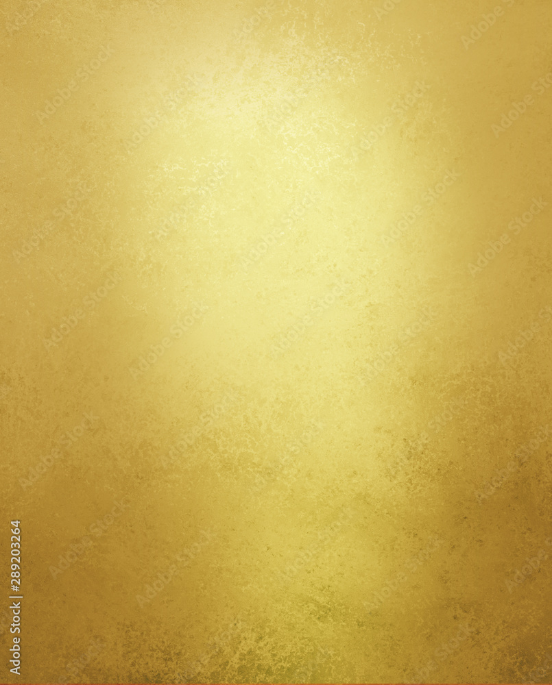 Gold background with old vintage texture with shiny metal color, abstract yellow antique background