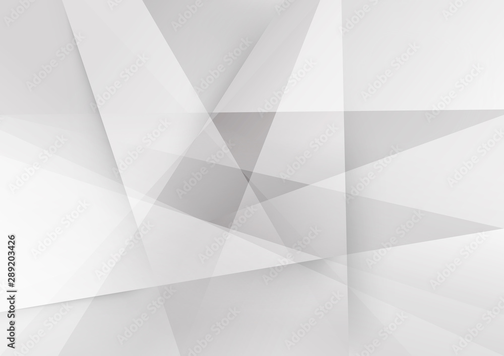 White and grey background. Corporate technology modern design. Pattern style geometric. Abstract modern background used about technology or product presentation backdrop. Vector illustration.
