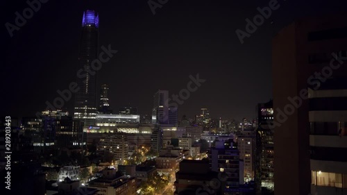 Wallpaper Mural Santiago night skyline with Costanera center Torontodigital.ca