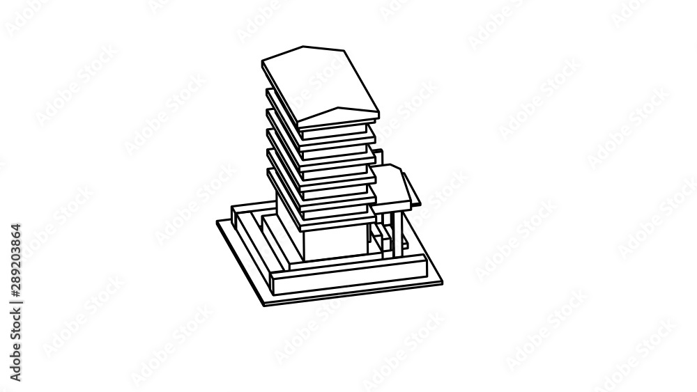 coloring page of a building coloring page of a building