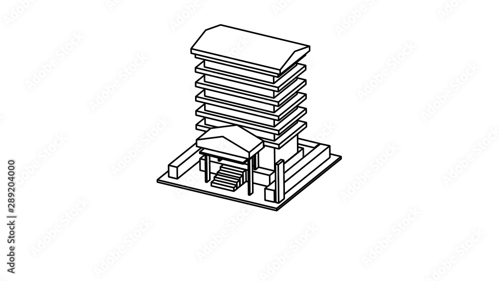 coloring page of a building coloring page of a building
