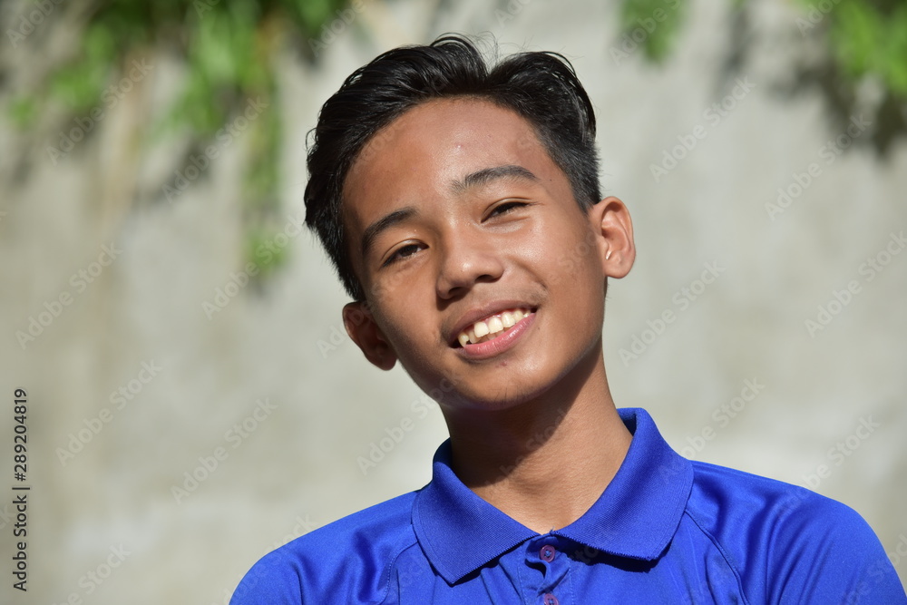 A Teenager Boy And Happiness