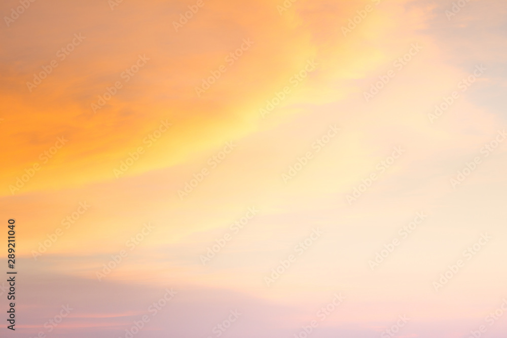 orange sky at sunset background
