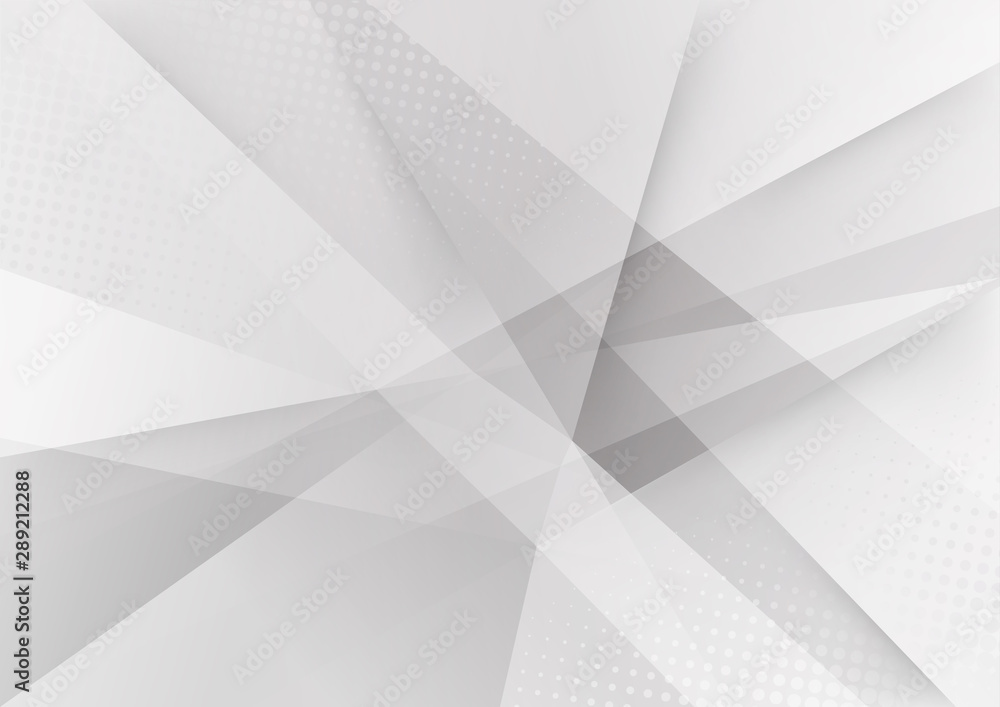 Fototapeta premium White and grey background. Corporate technology modern design. Pattern style geometric. Abstract modern background used about technology or product presentation backdrop. Vector illustration.