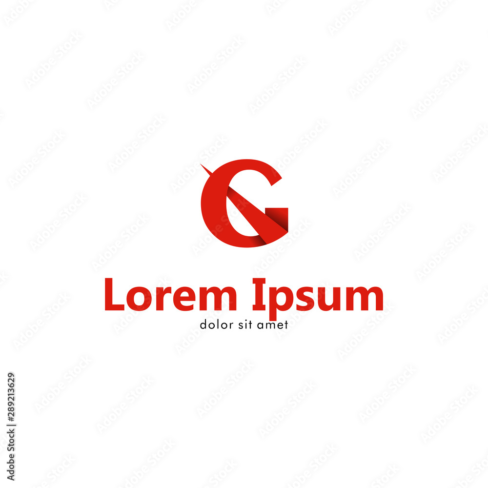 G Letter Logo with an Arrow Piercing it G Letter Logo with an Arrow Piercing it