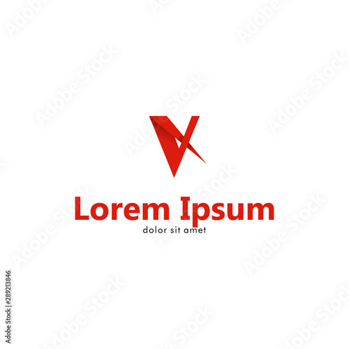 V Letter Logo with an Arrow Piercing it Free Download V Letter Logo with an Arrow Piercing it - GFXLoad