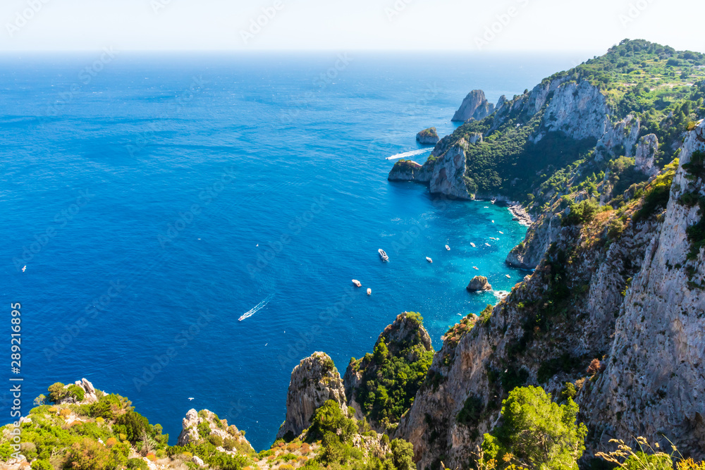 Incredible aerial view of the Capri coast