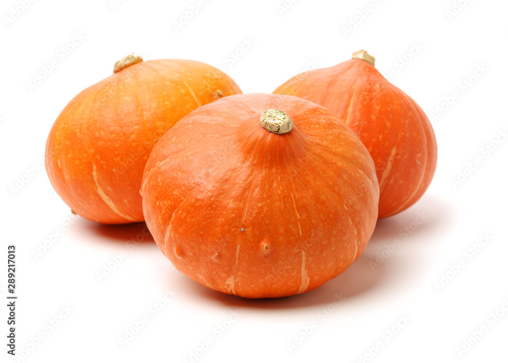 Orange pumpkin on white background Orange pumpkin on white background