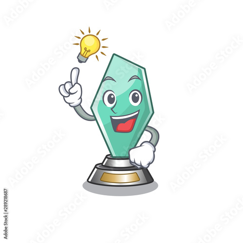 Have an idea acrylic trophy stored in cartoon drawer