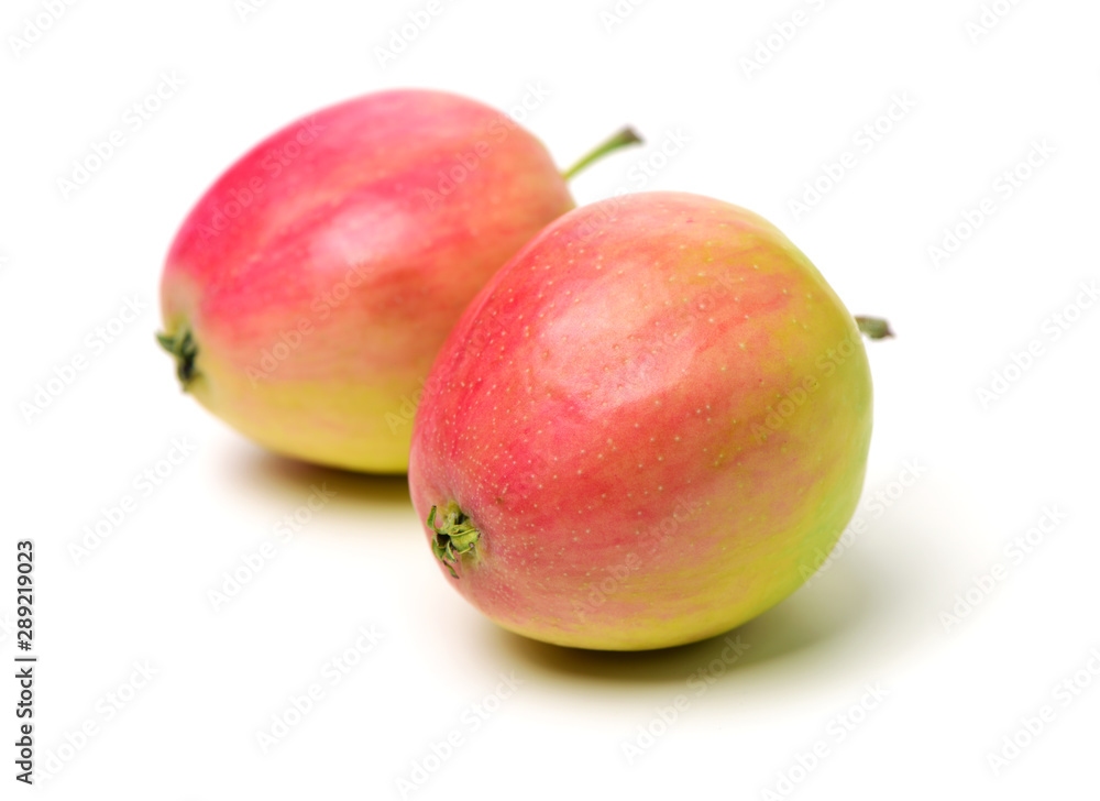 Red apples isolated on white background Red apples isolated on white background