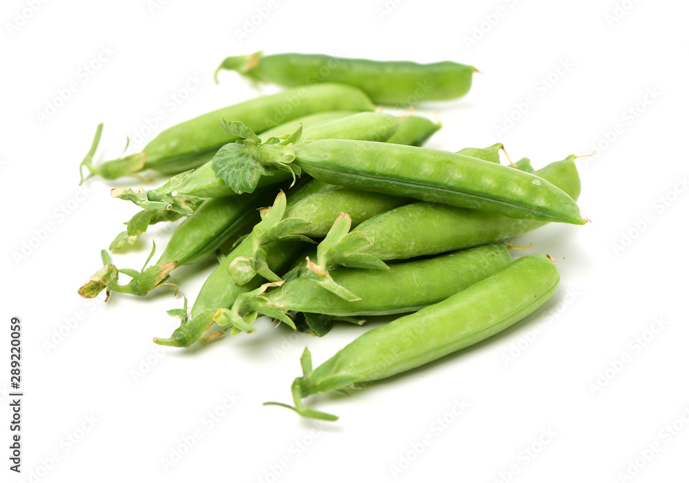 Fresh peas isolated on white background Fresh peas isolated on white background
