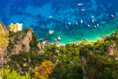 Stunning view of the Capri coast