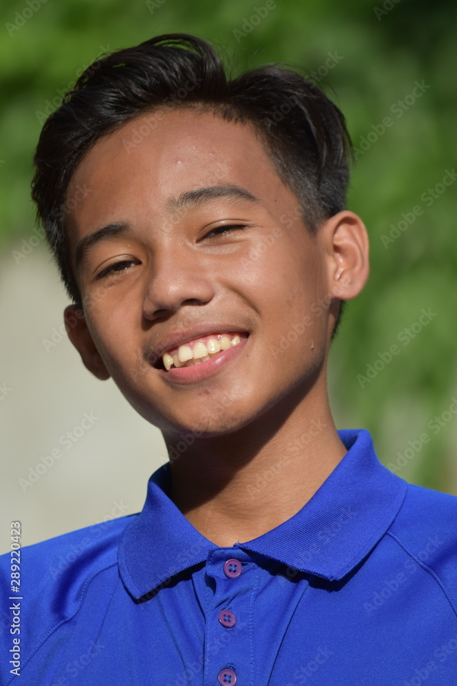 A Young Asian Male Smiling