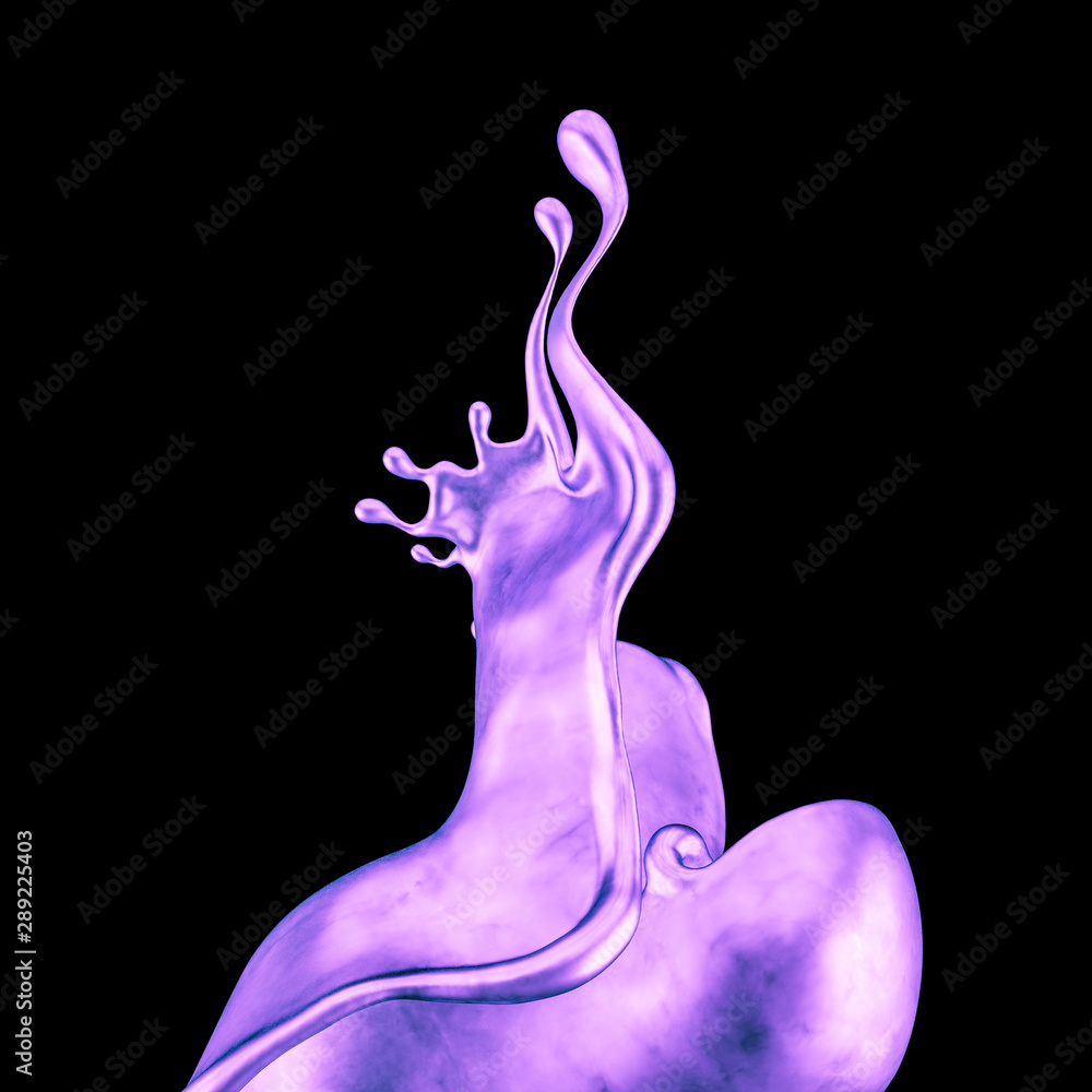 Splash fluid. 3d illustration, 3d rendering. Splash fluid. 3d illustration, 3d rendering.