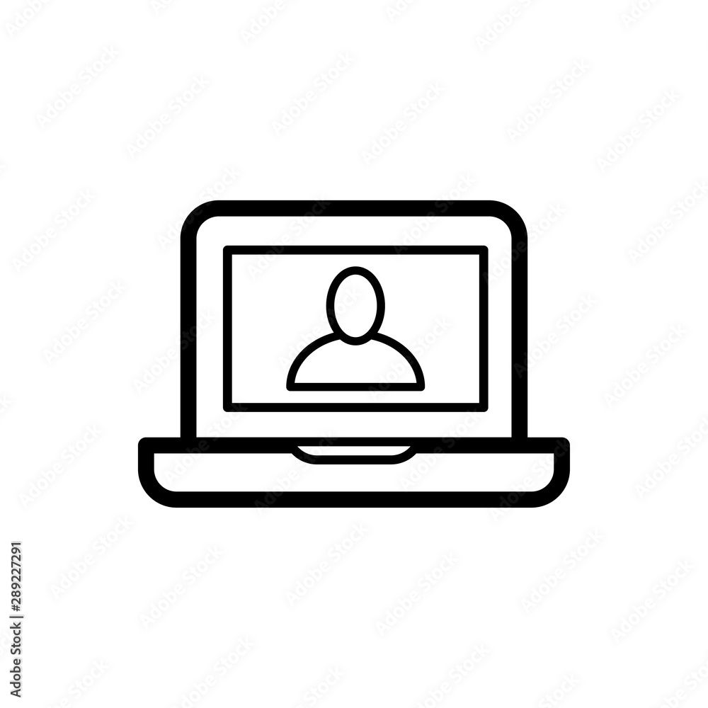 Fototapeta premium monitor icon trendy