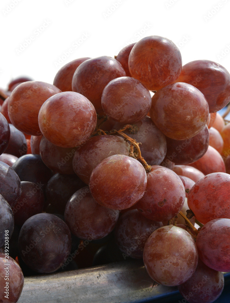 fresh and organic grapes at the market fresh and organic grapes at the market