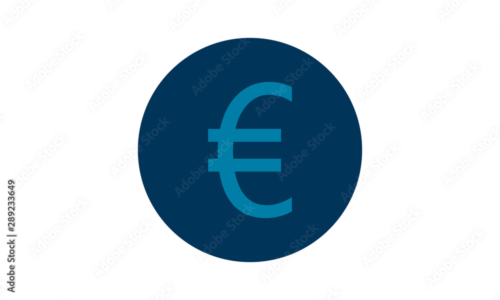 Euro Coins vector icon. Style is flat symbol,rounded angles, white background. Euro Coins vector icon. Style is flat symbol,rounded angles, white background.