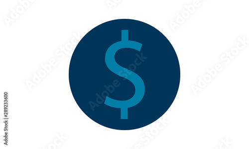 Dollar Coins vector icon. Style is flat symbol rounded angles  white background.