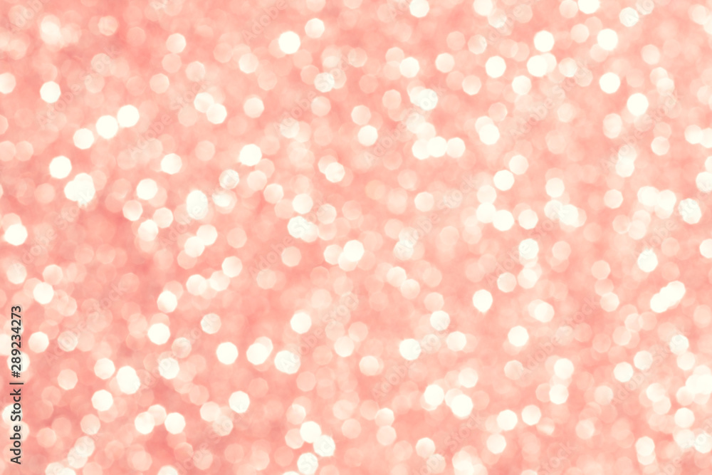 Abstract coral background. Shiny glitter bokeh in coral colors. Abstract coral background. Shiny glitter bokeh in coral colors.