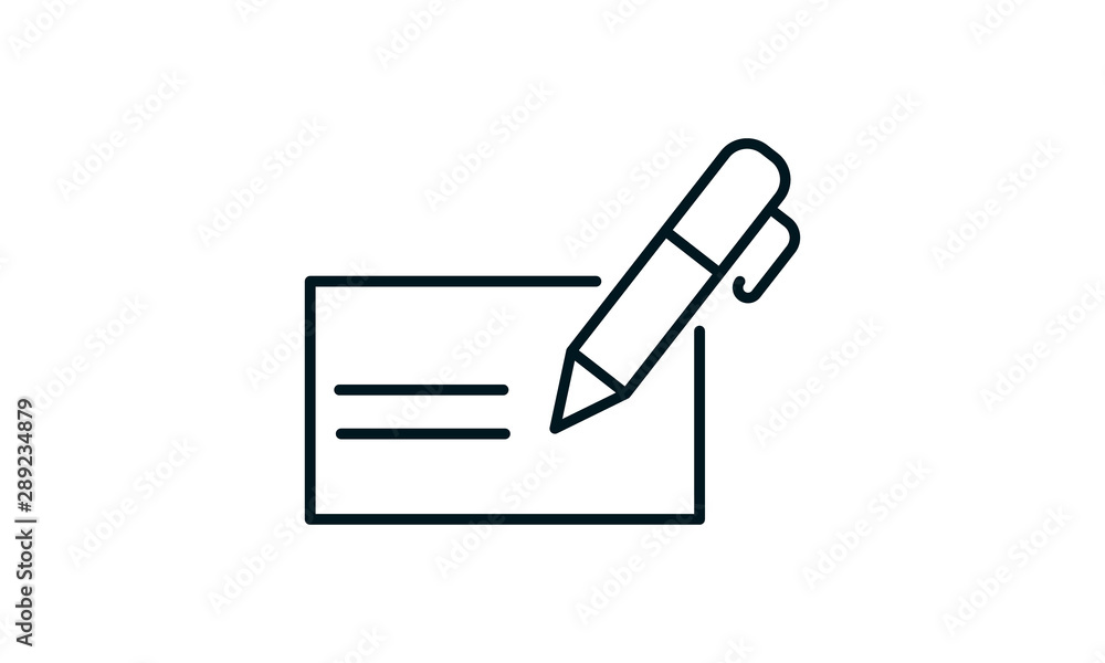 Bank check payment and glyph icon, finance and banking vector illustration. Bank check payment and glyph icon, finance and banking vector illustration.