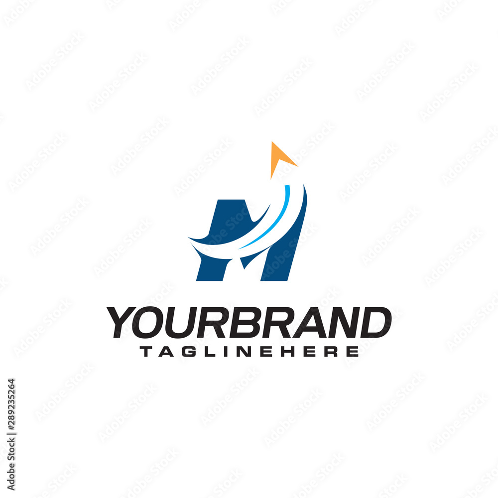 initial letter M logo with arrow shape, letter B travel business logo template initial letter M logo with arrow shape, letter B travel business logo template