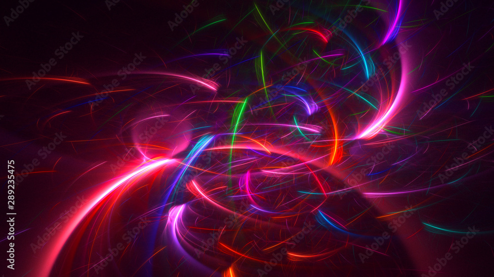 3D rendering multicolored abstract fractal 3D rendering multicolored abstract fractal