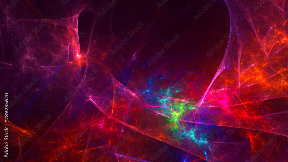 3D rendering multicolored abstract fractal 3D rendering multicolored abstract fractal