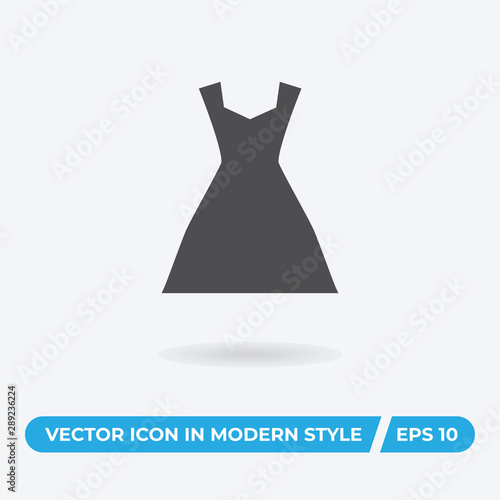 Dress vector icon, simple sign for web site and mobile app.