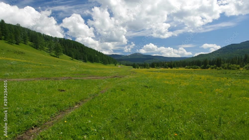Ulagansky lake, Mountain Altai. View of the mountain lake Ulagansky lake, Mountain Altai. View of the mountain lake