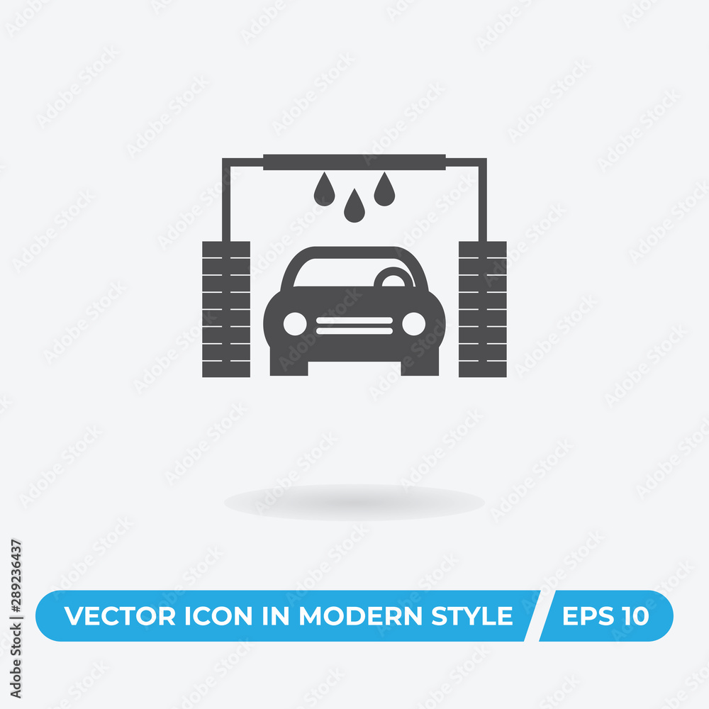 Car wash vector icon, simple sign for web site and mobile app. Car wash vector icon, simple sign for web site and mobile app.
