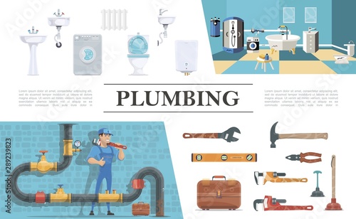 Plumbing Elements Composition