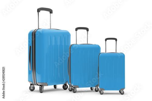 Isolated suitcase on a background