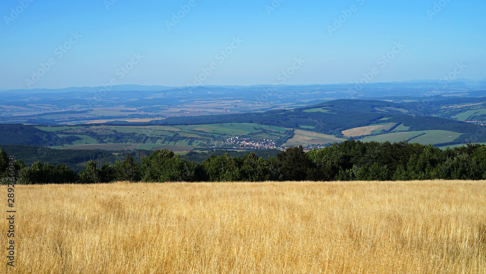 Panorama view to Moravia from Velka Javorina
