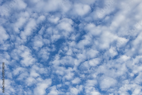 blue sky and white clouds nature