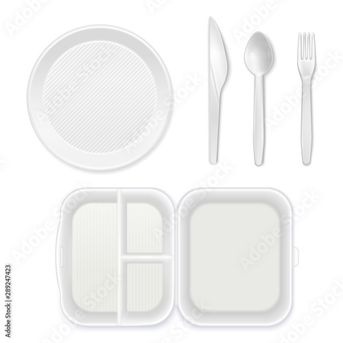 Disposable Tableware Lunchbox Set