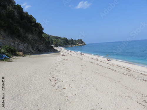 Sandy beach on coastline