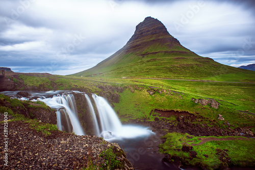 Kirkjufell mountain and waterfall