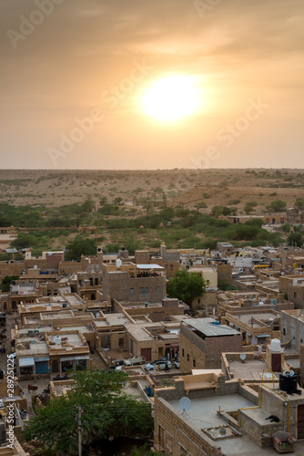 Sunset in Golden City Jaisalmer in Rajasthan © Mubarak