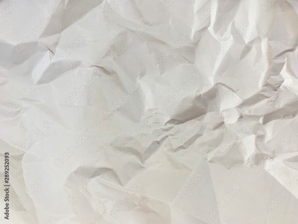 Obraz premium Crumpled white paper texture
