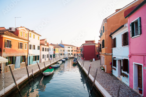 Burano,Italy .  famous colorful buildings