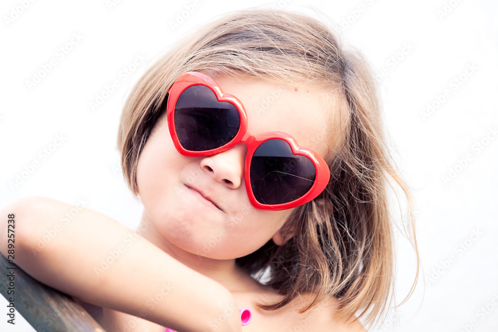 a happy smiling 5 years girl againt a white background a happy smiling 5 years girl againt a white background