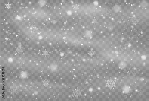 Falling Snow Overlay Background