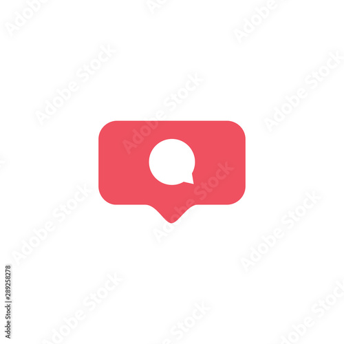 Social network. Notification Icon. Comment icon vector