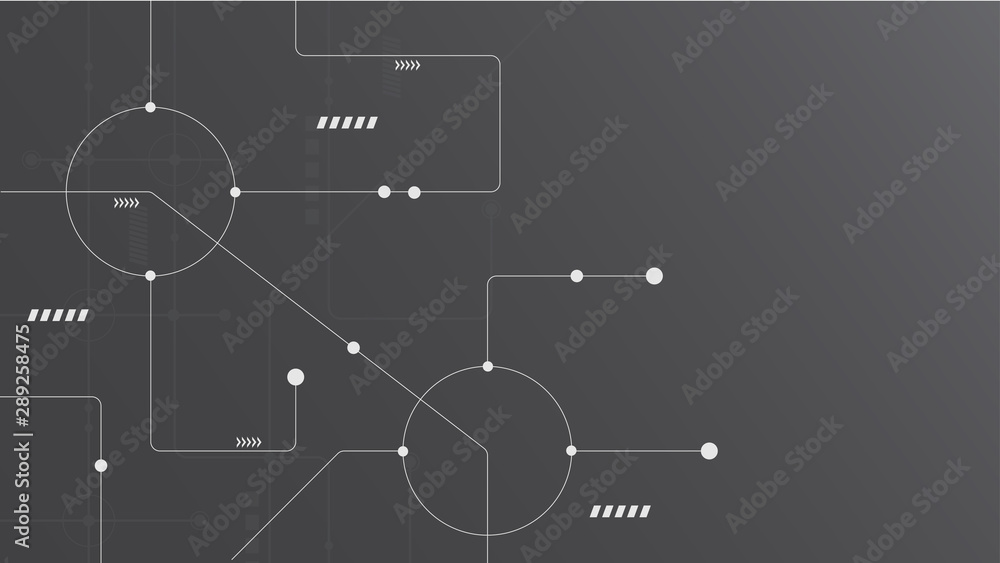Abstract geometric Circuit connect lines and dots.Simple technology graphic background.Illustration Vector design Network technology and Connection concept. Abstract geometric Circuit connect lines and dots.Simple technology graphic background.Illustration Vector design Network technology and Connection concept.